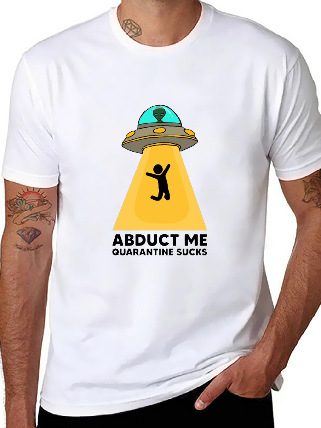 Abduct Me Quarantine Sucks T-Shirt