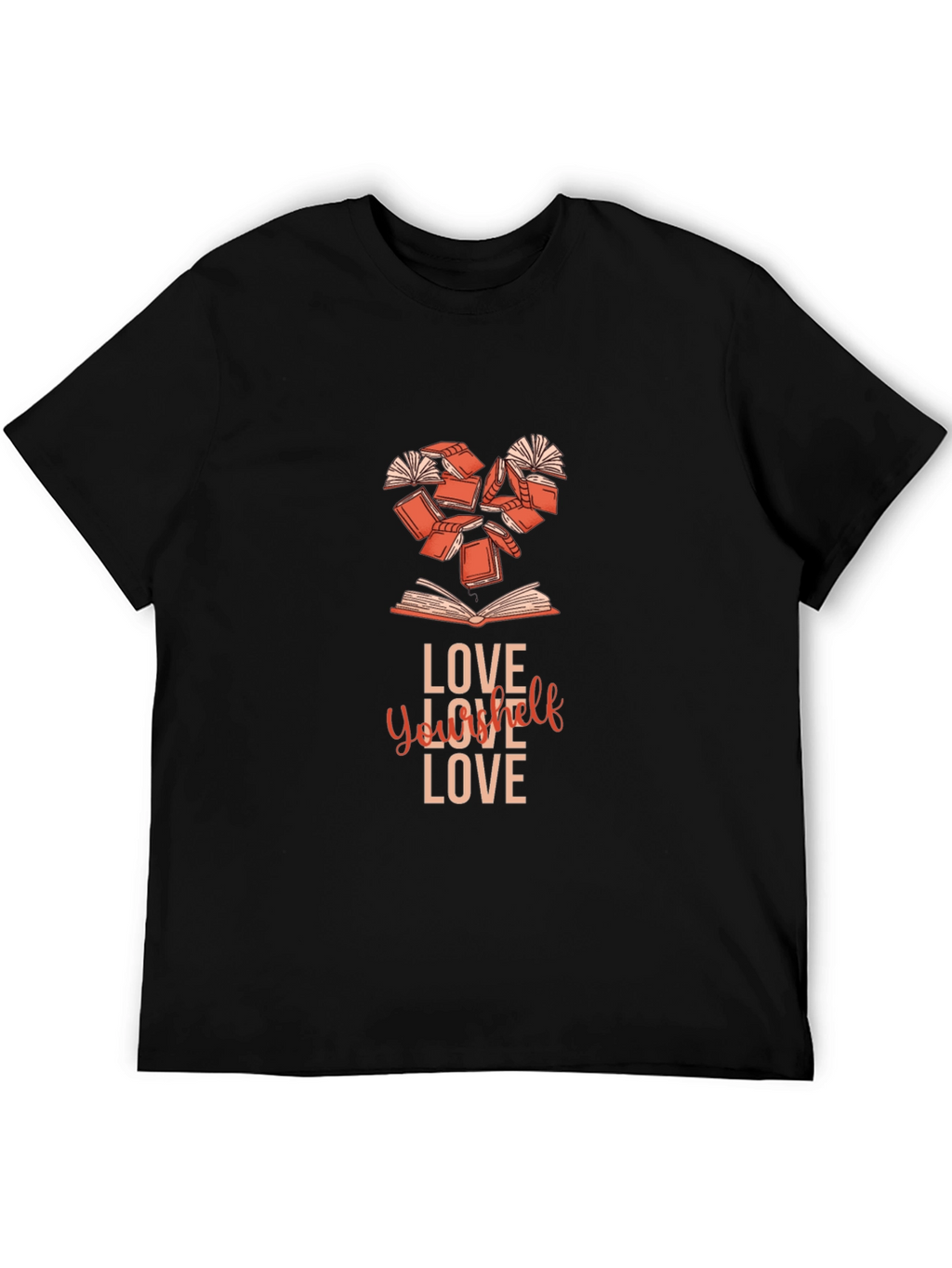 Love Yourself Book Heart T-Shirt