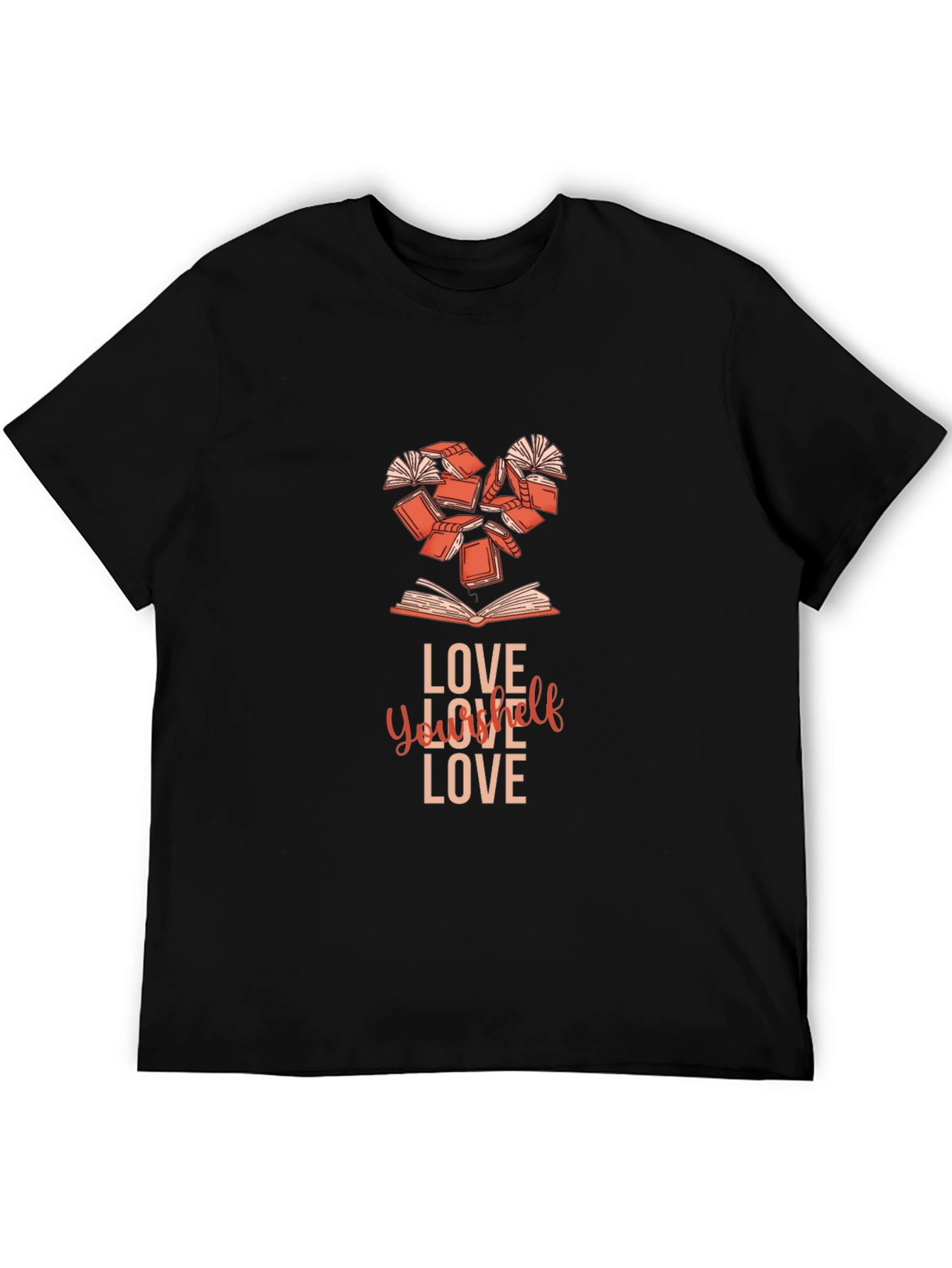 Love Yourself Book Heart T-Shirt