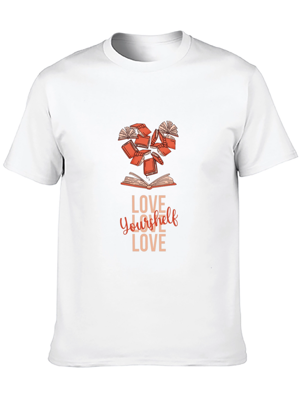 Love Yourself Book Heart T-Shirt