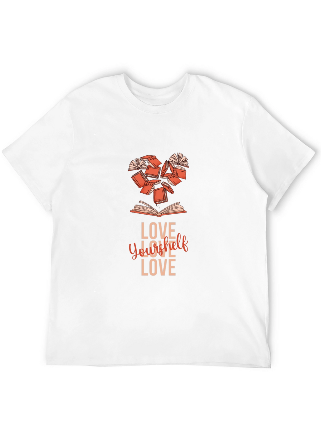 Love Yourself Book Heart T-Shirt