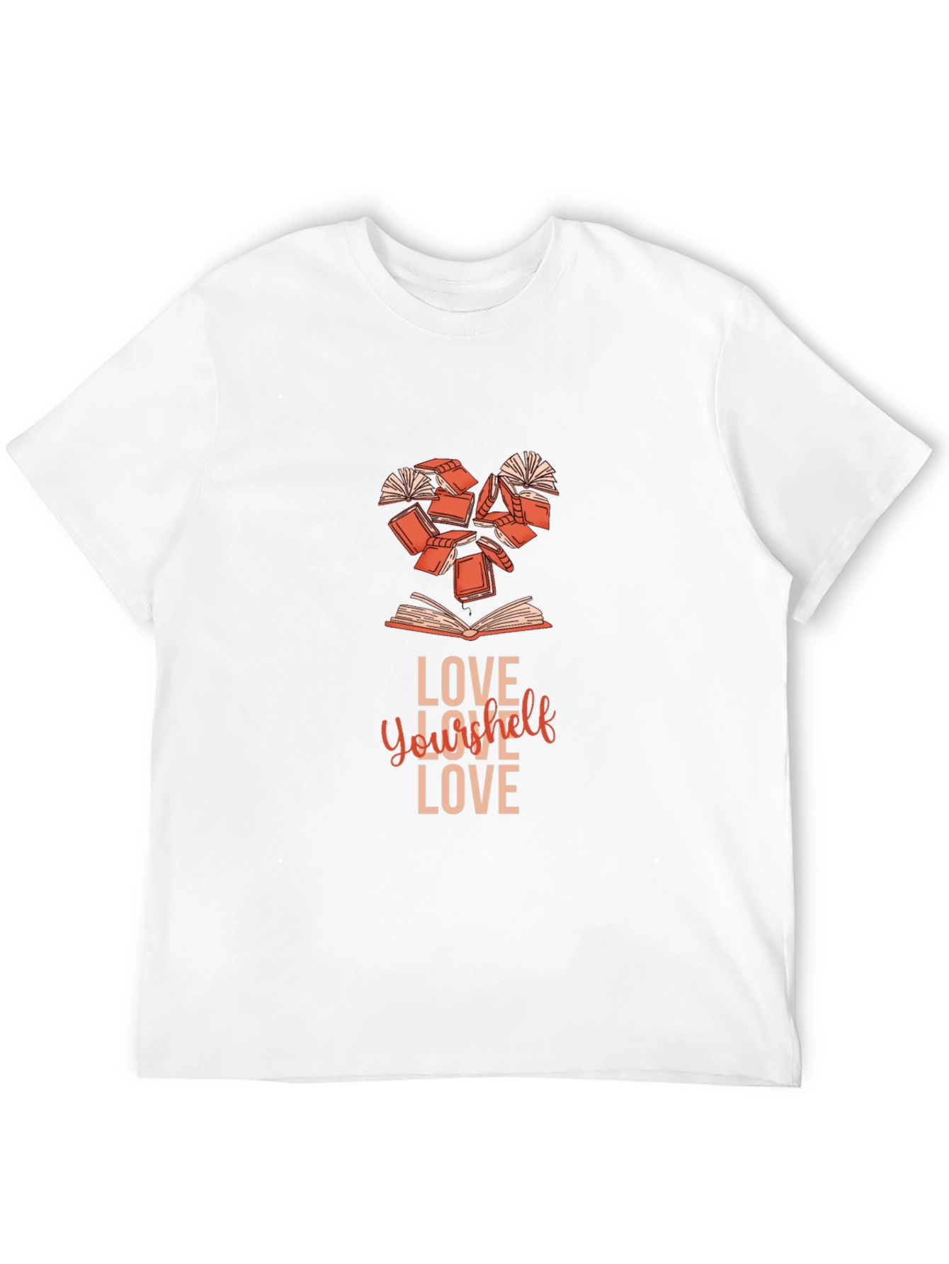 Love Yourself Book Heart T-Shirt