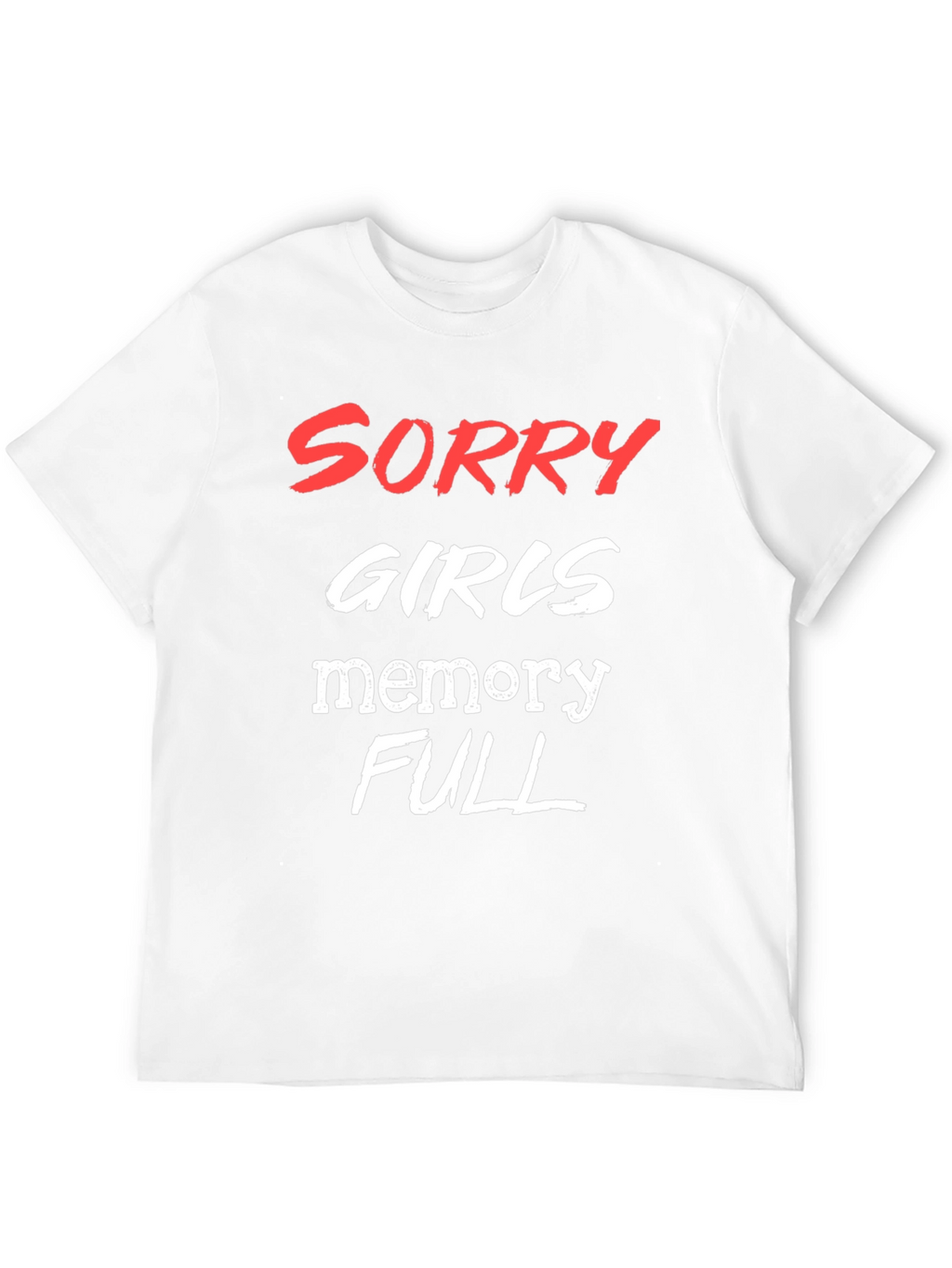 Funny Mens Memory Full Graphic Tee