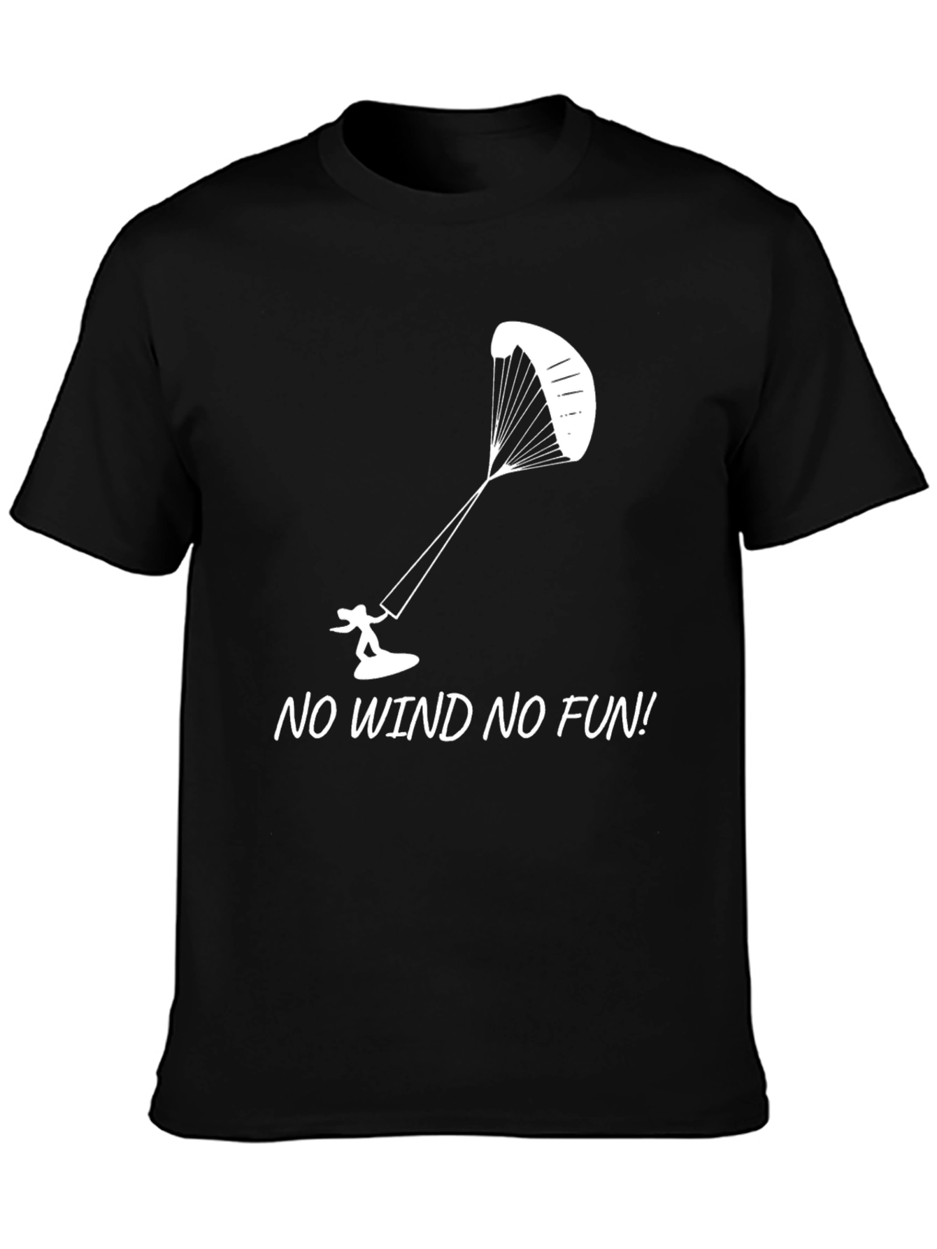 Kitesurfing T-Shirt - No Wind No Fun