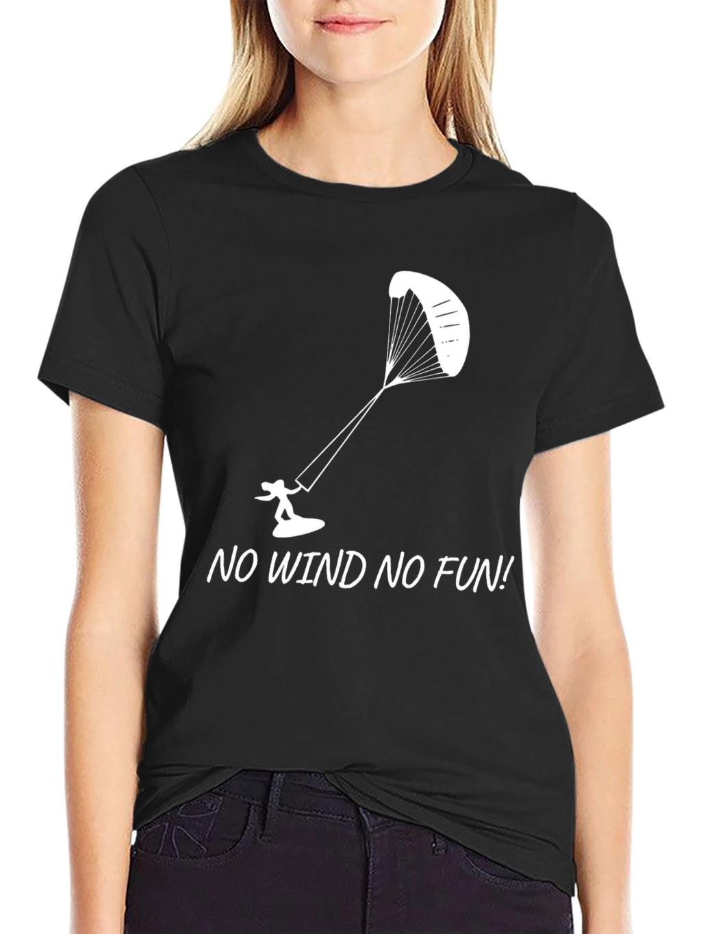 Kitesurfing T-Shirt - No Wind No Fun