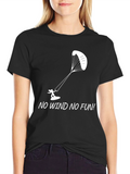 Kitesurfing T-Shirt - No Wind No Fun