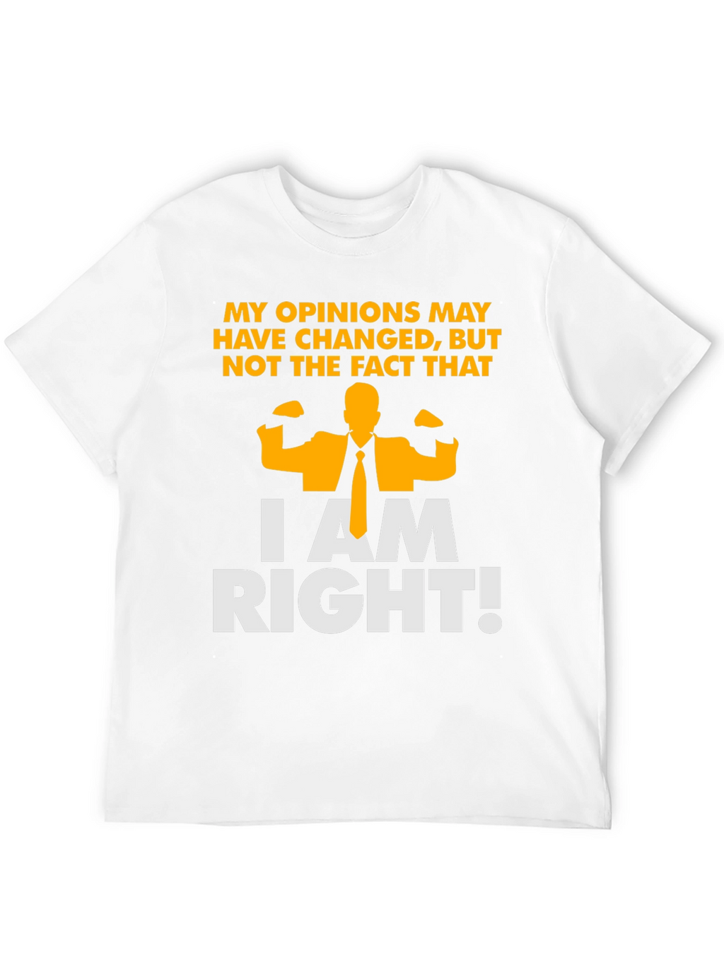 Funny I am Right Graphic T-Shirt - Black