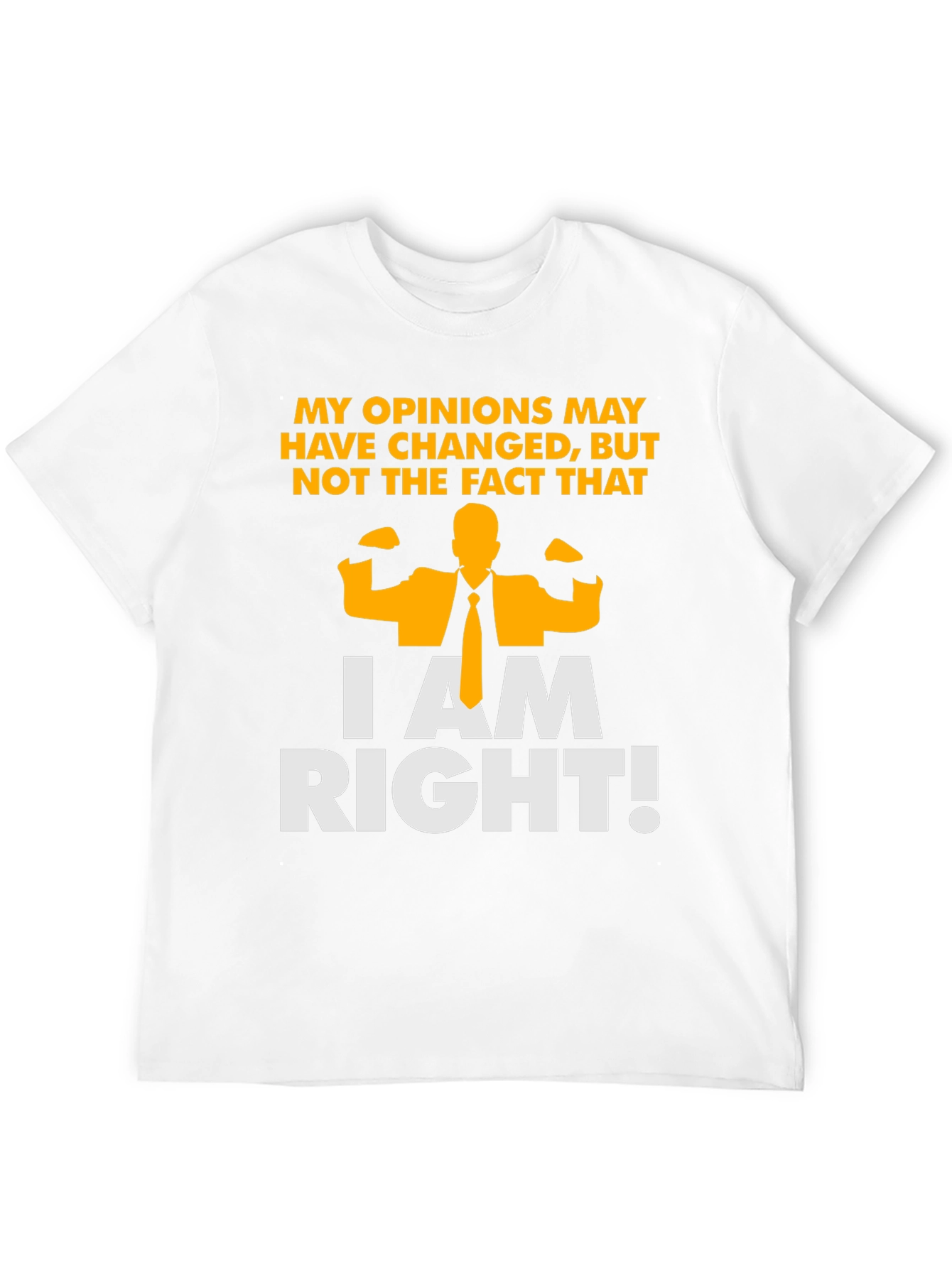 Funny I am Right Graphic T-Shirt - Black