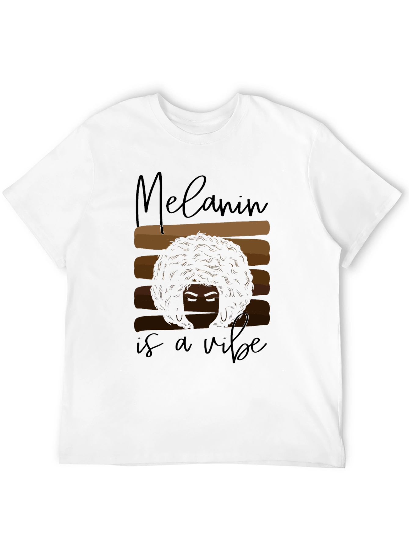 Melanin Vibe T-Shirt - Black Graphic Tee