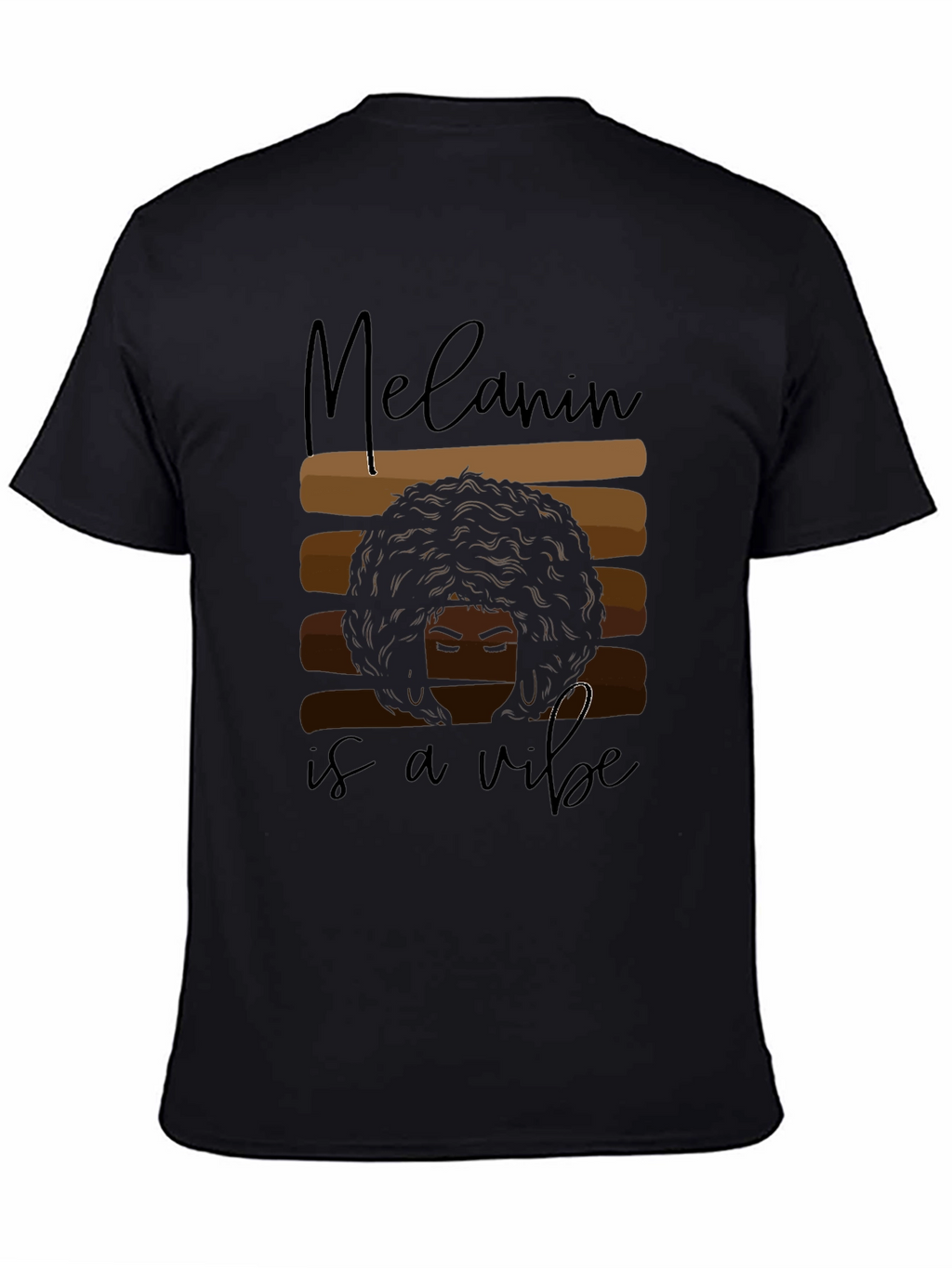 Melanin Vibe T-Shirt - Black Graphic Tee