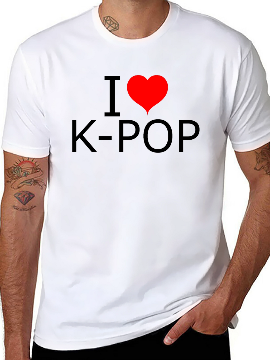 I Heart K-POP Black T-Shirt