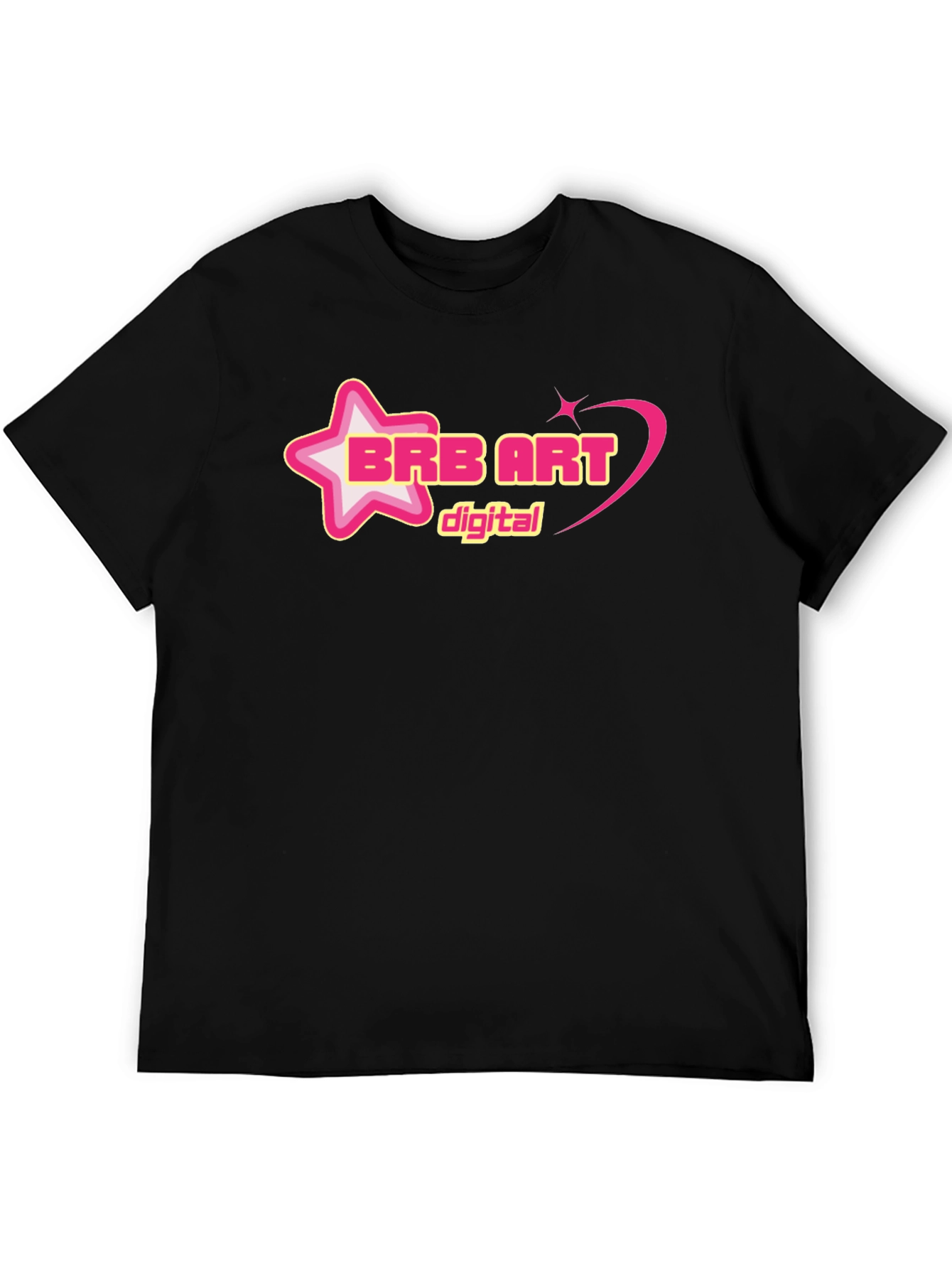 BRB ART Digital Graphic Tee - Black