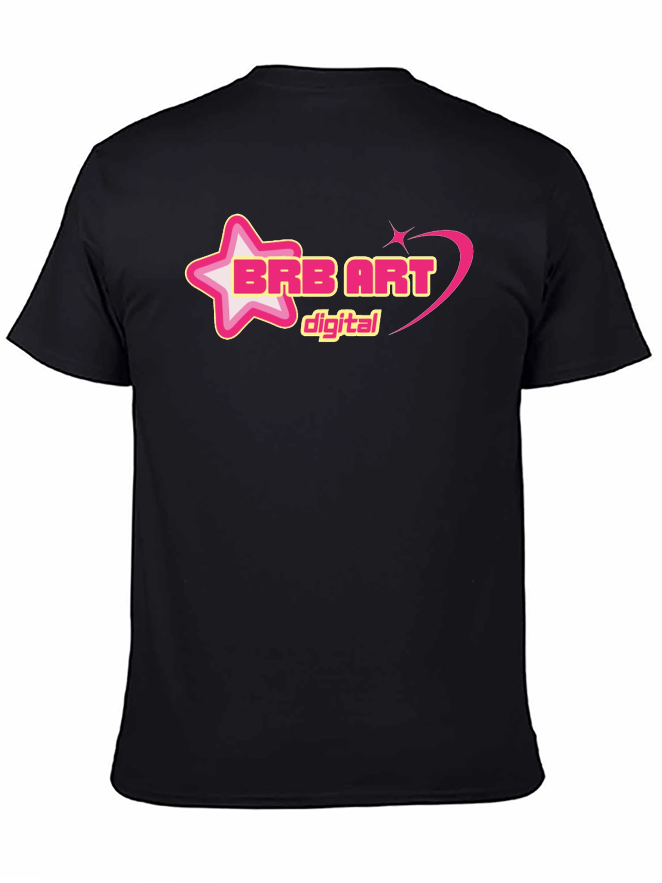 BRB ART Digital Graphic Tee - Black