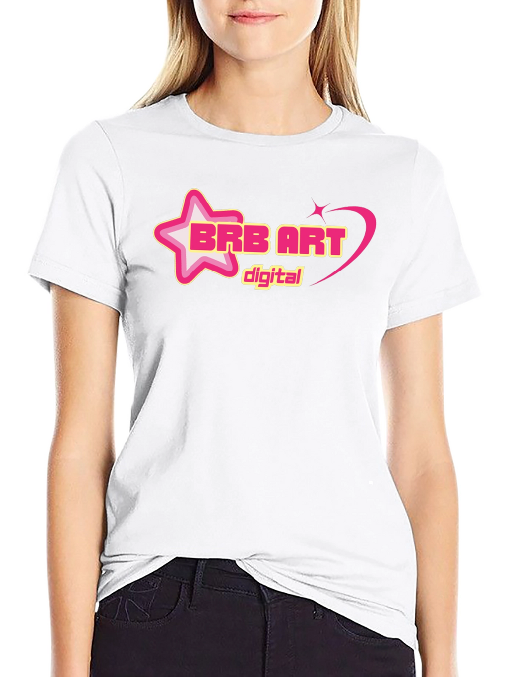 BRB ART Digital Graphic Tee - Black