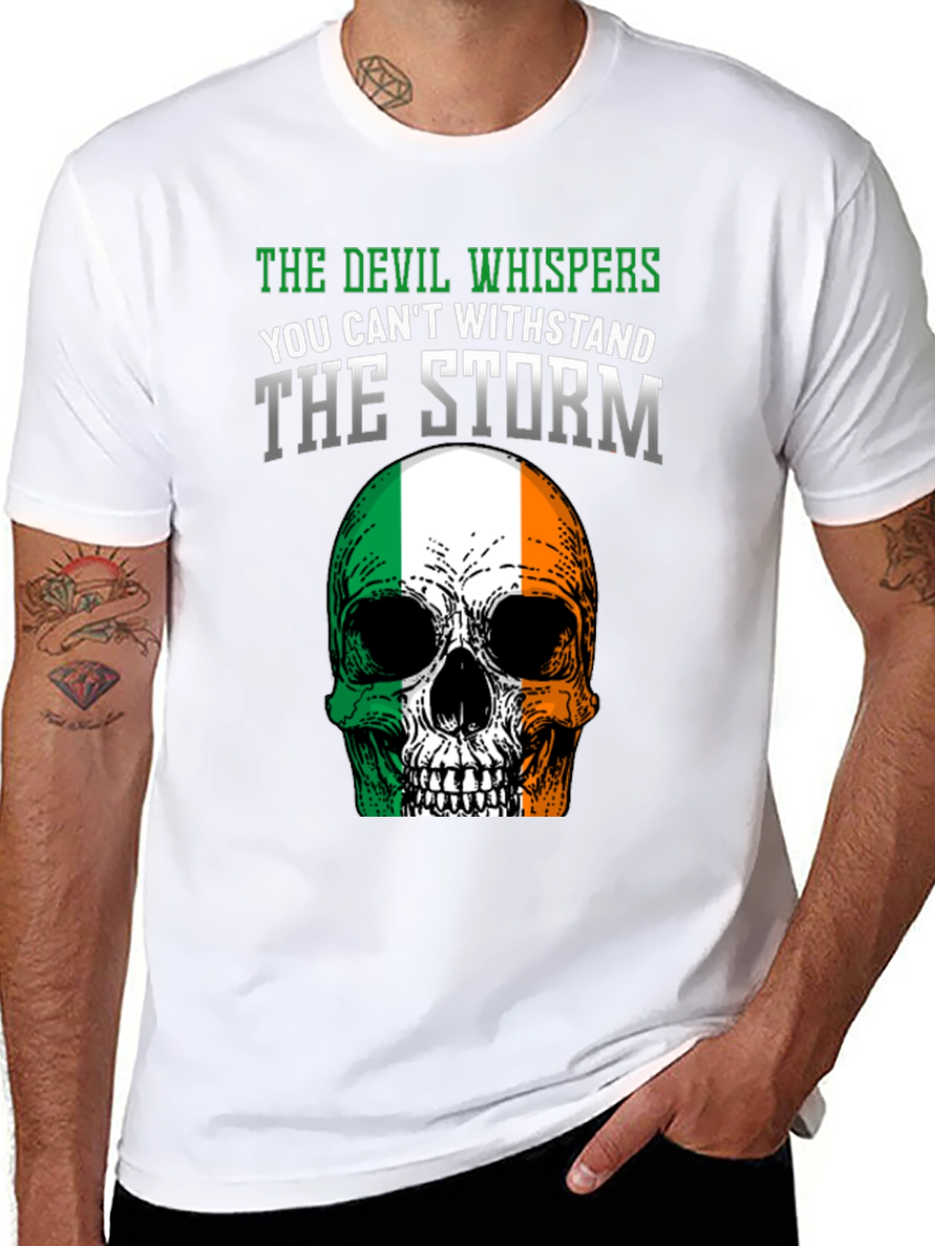 Irish Skull T-Shirt - Devil Whispers