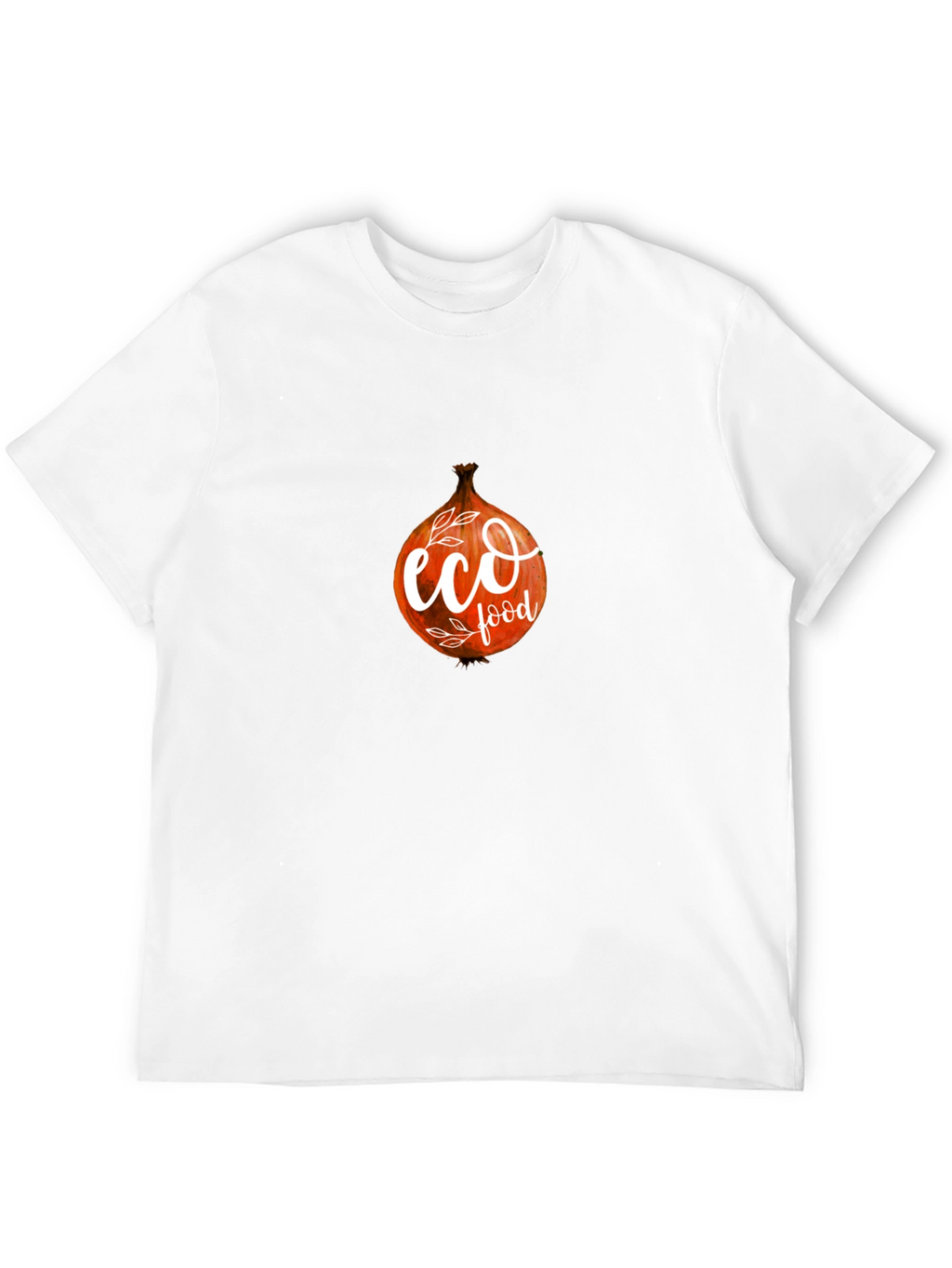 Eco Food Onion Graphic Black T-Shirt