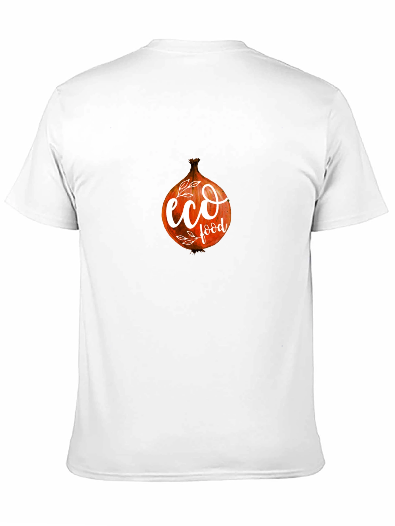 Eco Food Onion Graphic Black T-Shirt