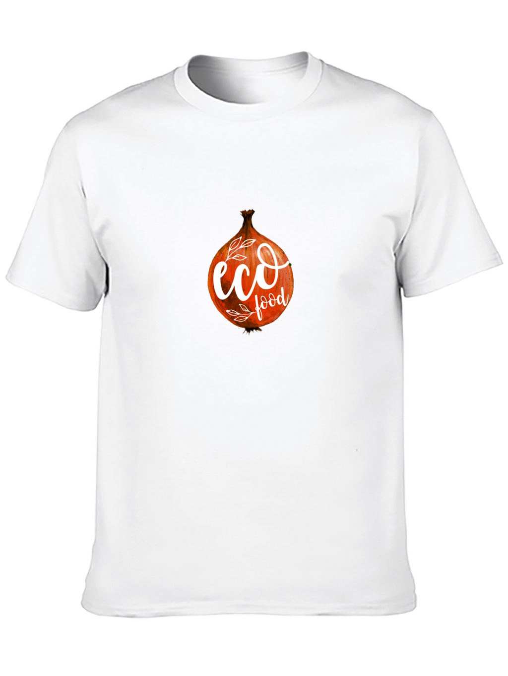 Eco Food Onion Graphic Black T-Shirt