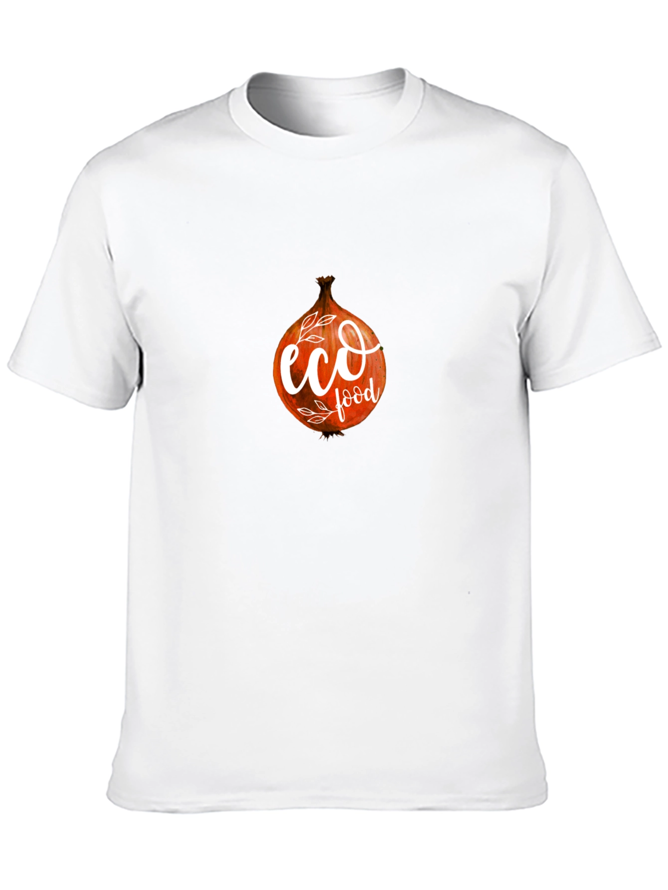 Eco Food Onion Graphic Black T-Shirt