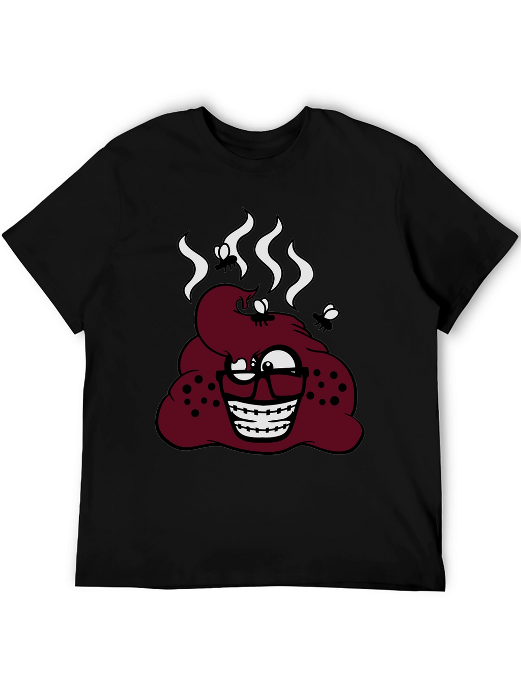 Novelty Poop Emoji Graphic T-Shirt