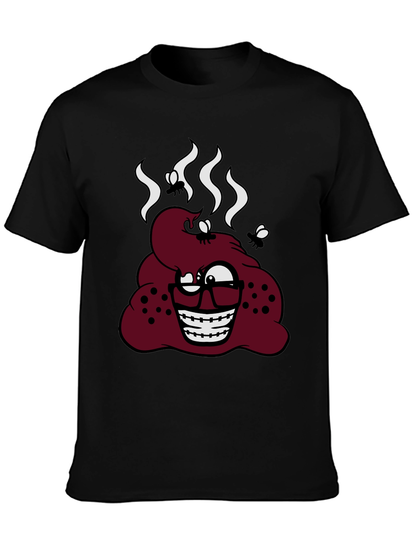 Novelty Poop Emoji Graphic T-Shirt
