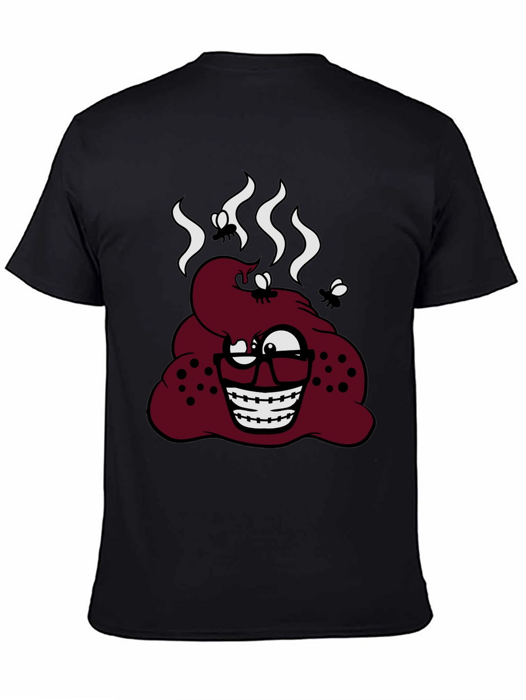 Novelty Poop Emoji Graphic T-Shirt