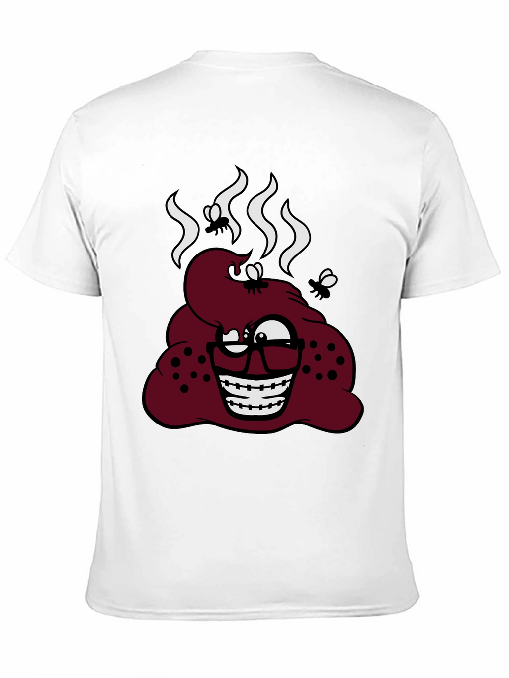 Novelty Poop Emoji Graphic T-Shirt