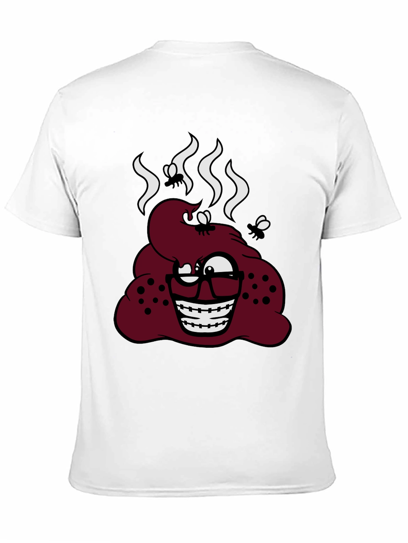 Novelty Poop Emoji Graphic T-Shirt
