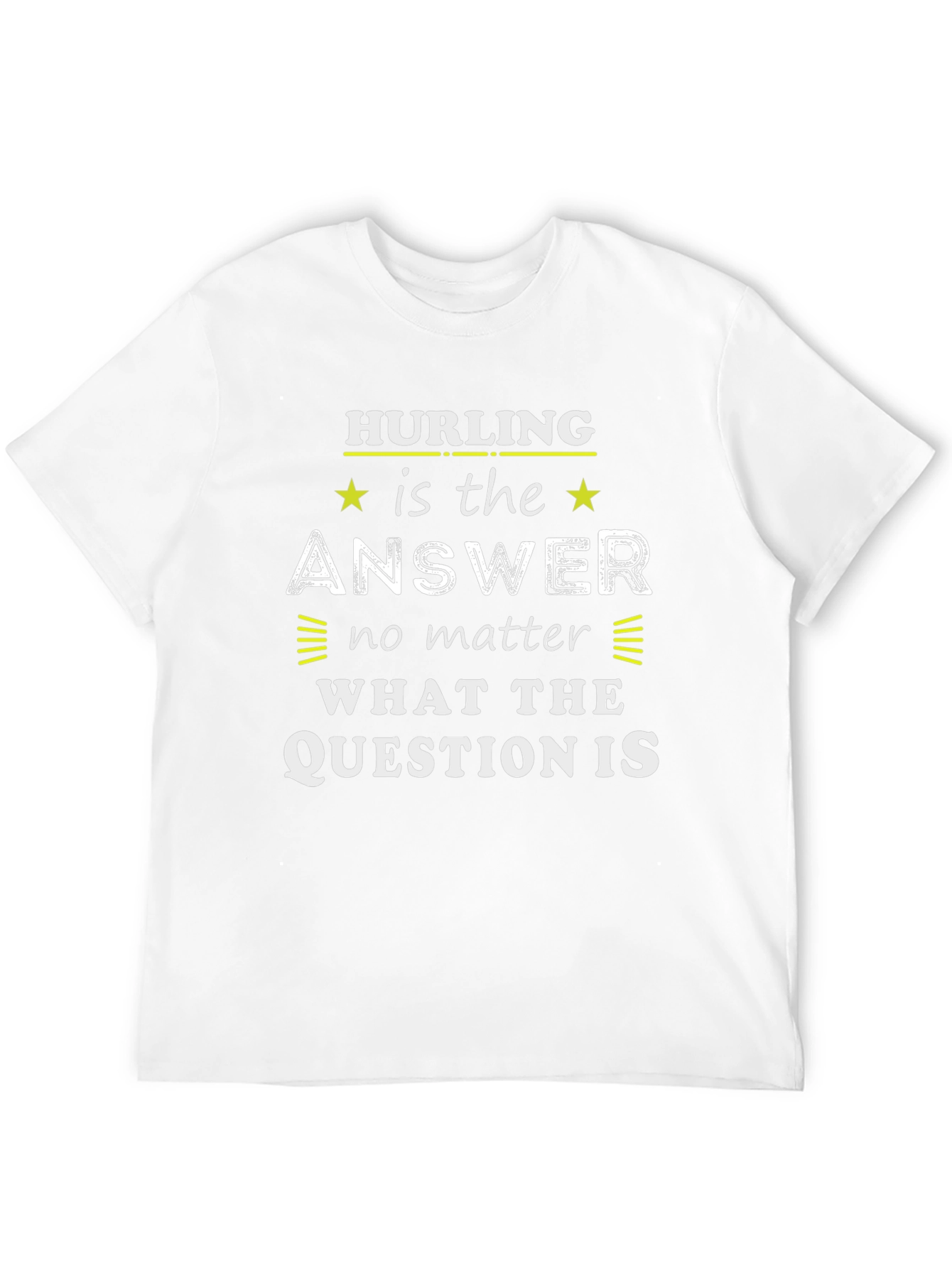 Hurling is the Answer Mens Black T-Shirt