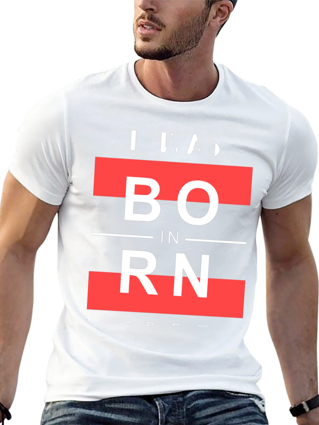 I Was Born Graphic T-Shirt
