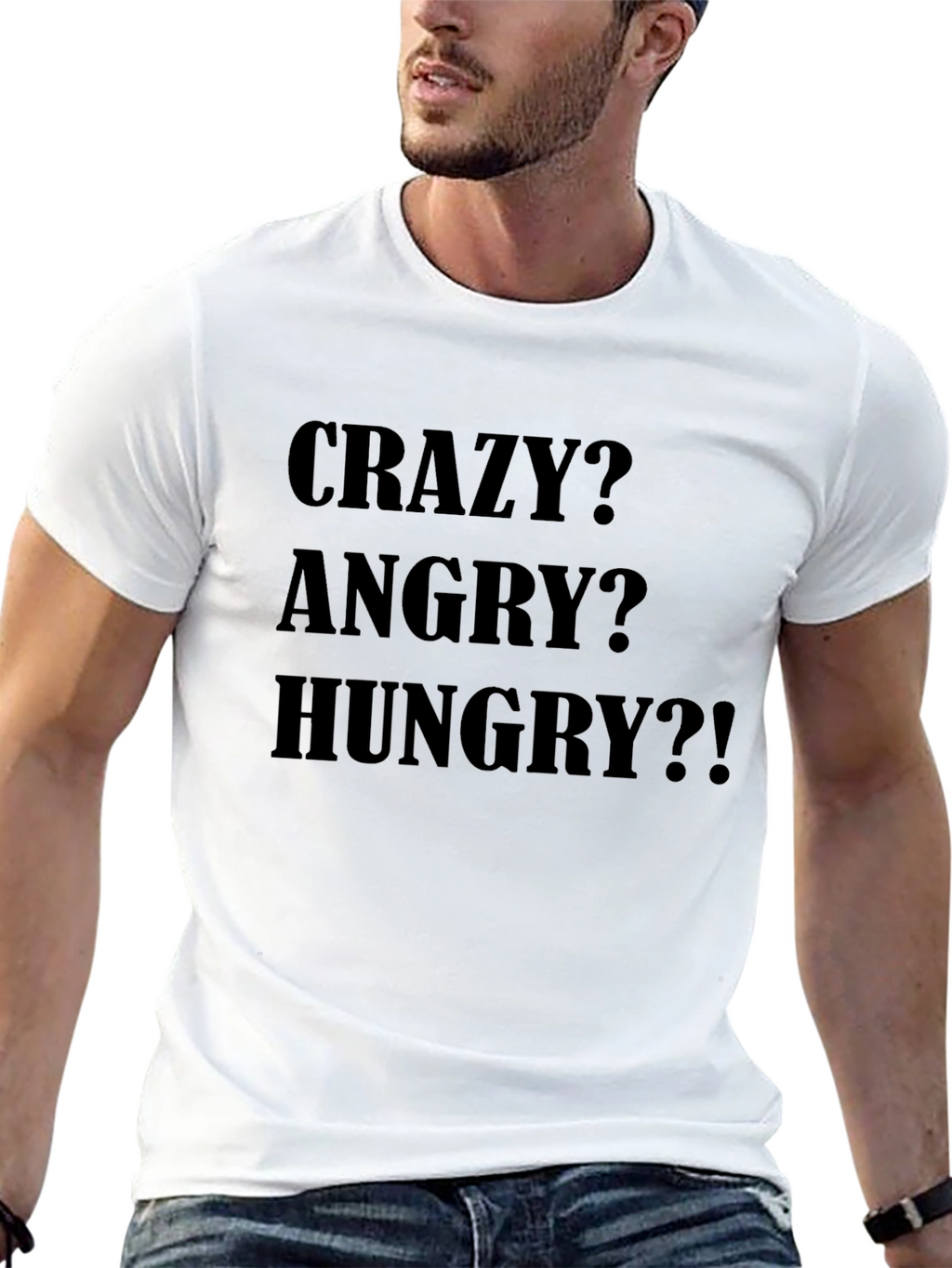 Crazy Angry Hungry Tee - Black T-Shirt
