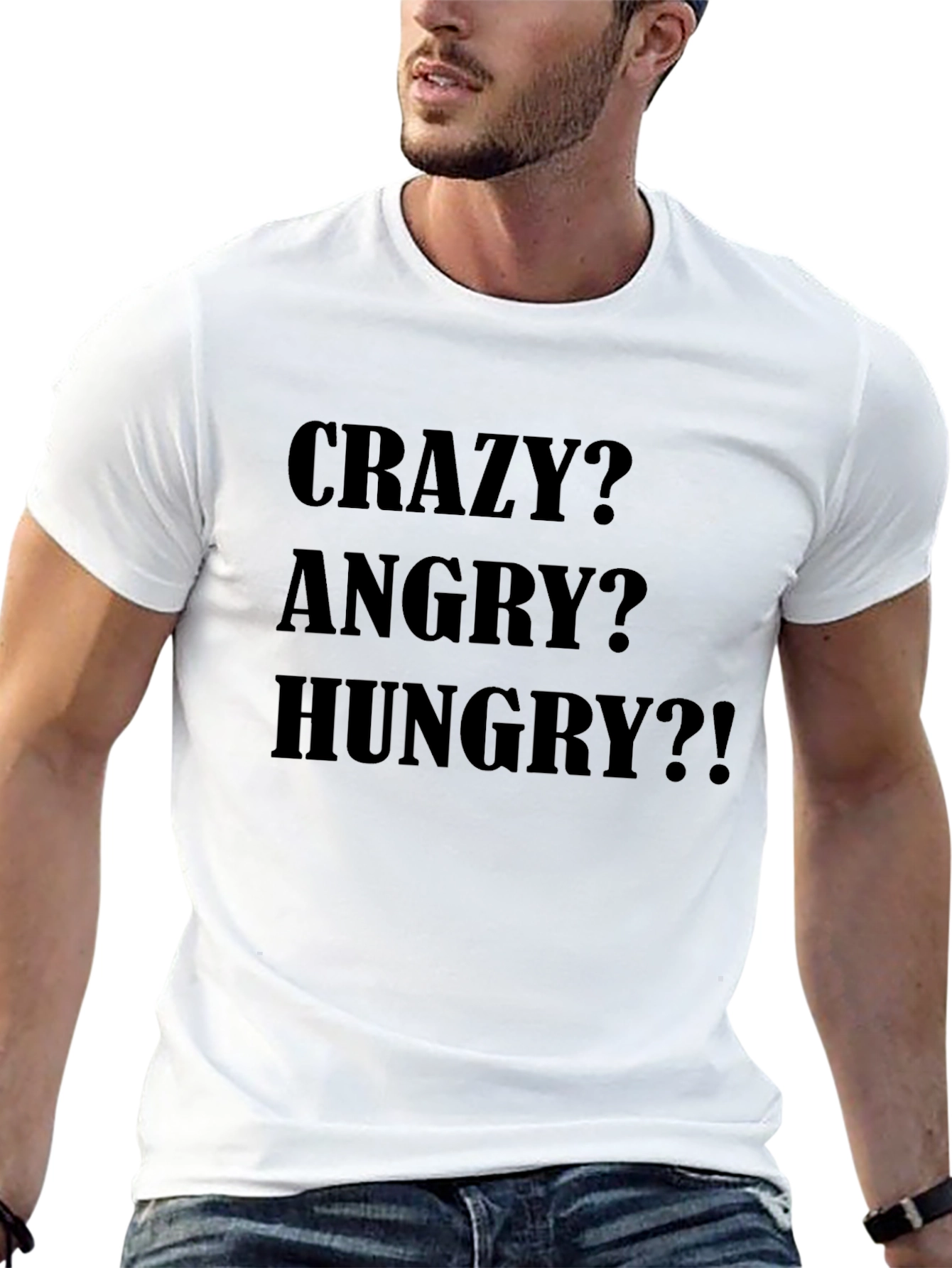 Crazy Angry Hungry Tee - Black T-Shirt
