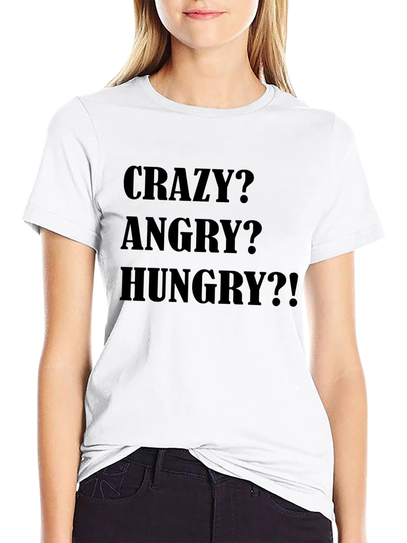 Crazy Angry Hungry Tee - Black T-Shirt