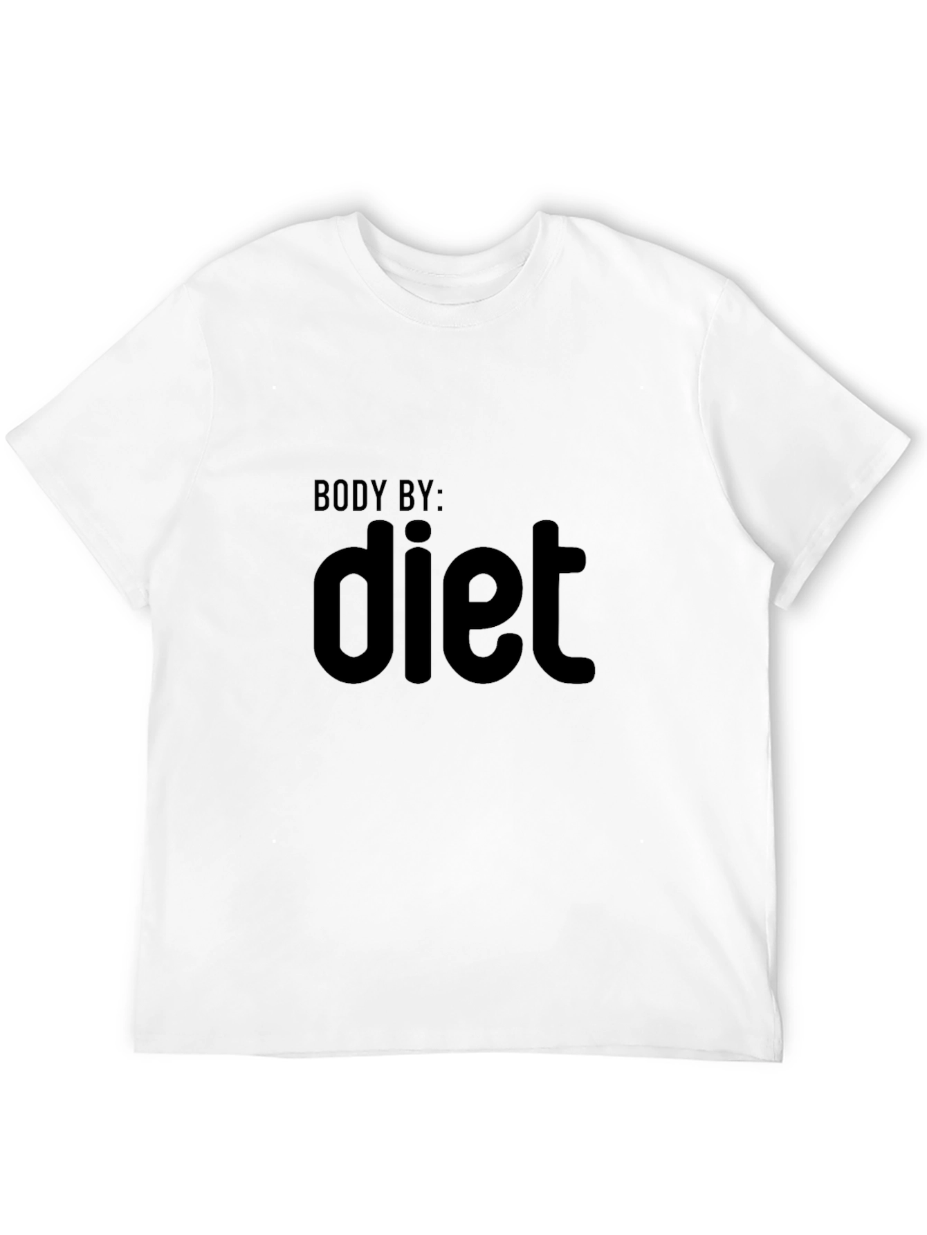 Body By Diet Black Graphic Tee