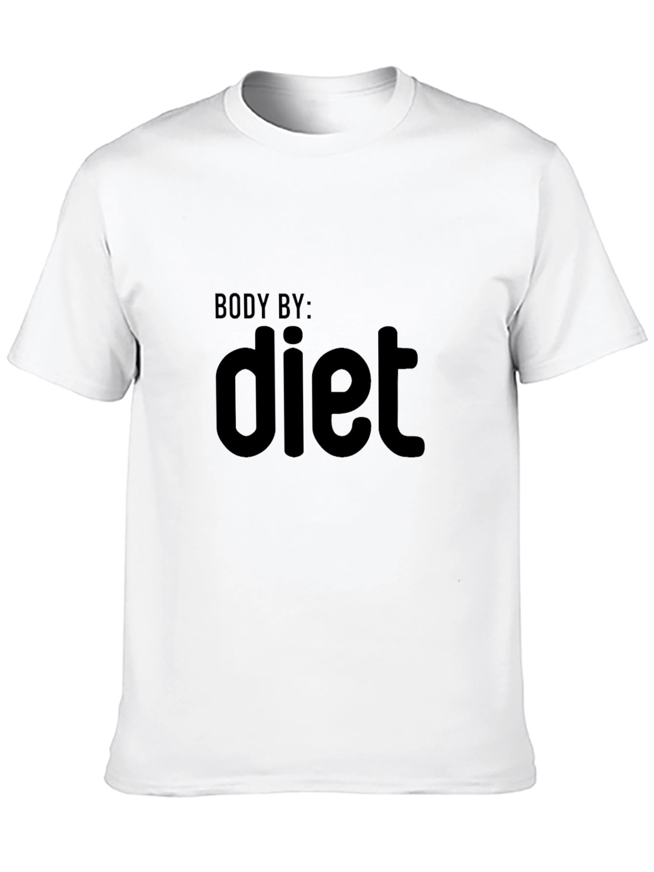 Body By Diet Black Graphic Tee