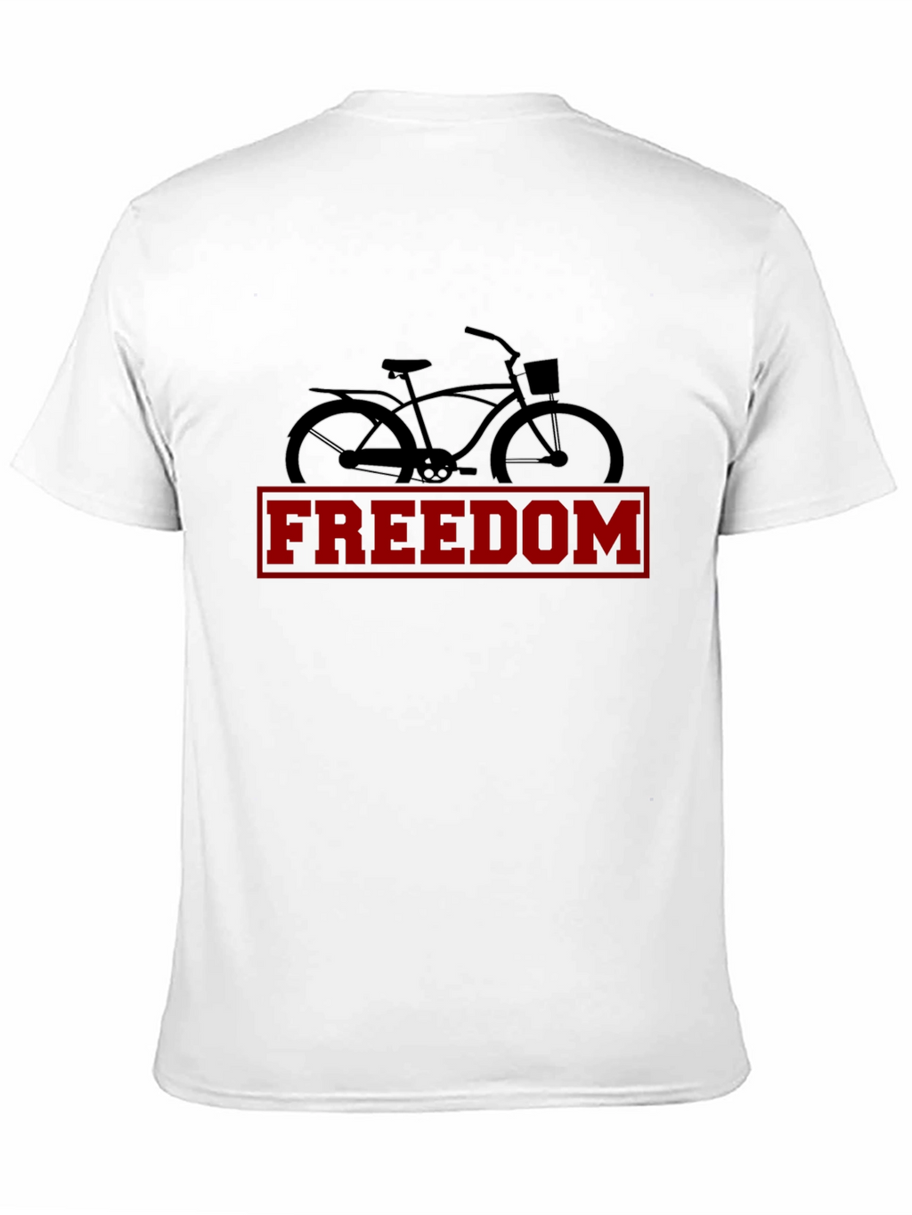 Freedom Bicycle Graphic Tee - Stylish Mens Black T-Shirt