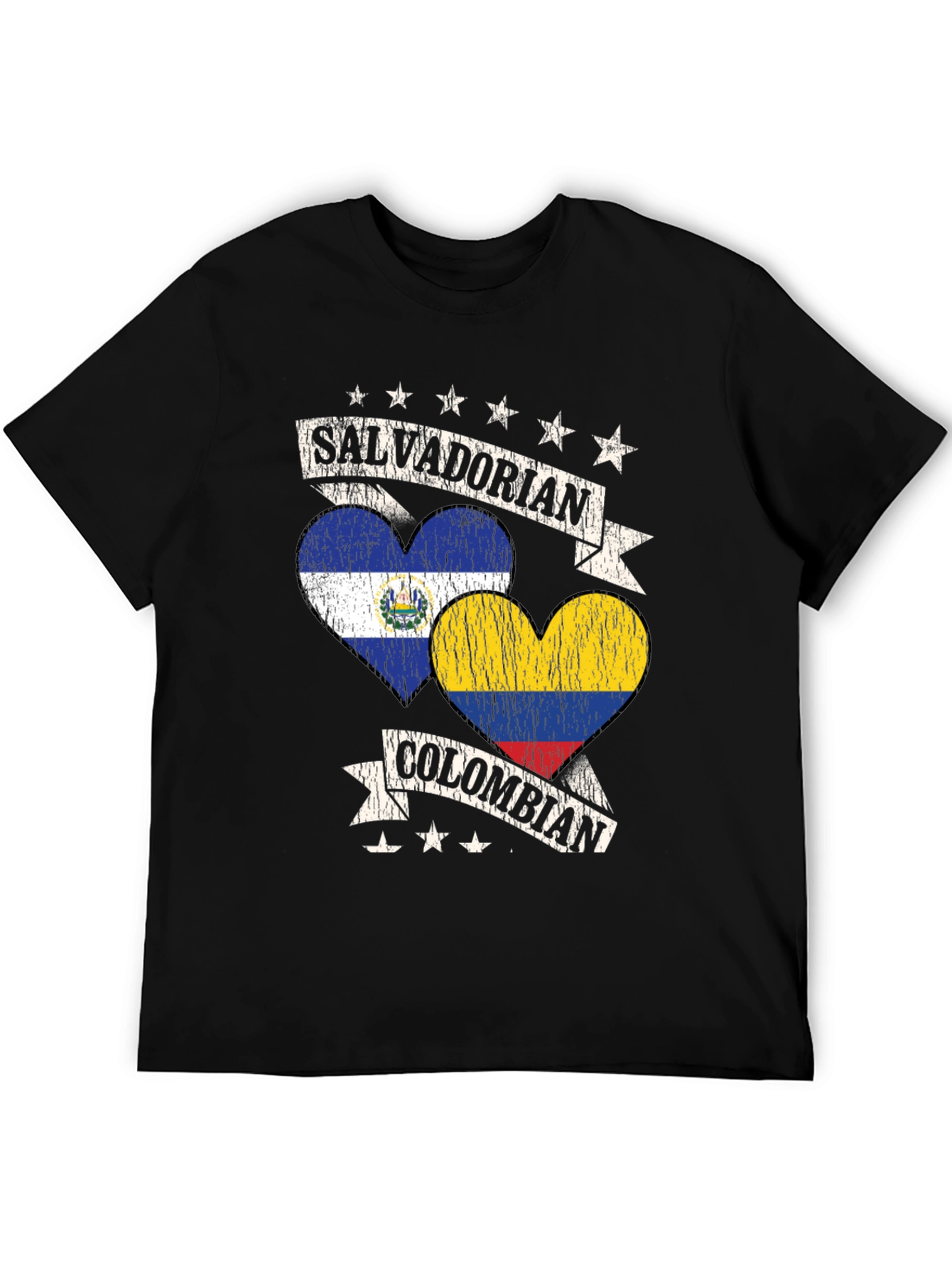 Salvadorian Colombian Heart T-Shirt