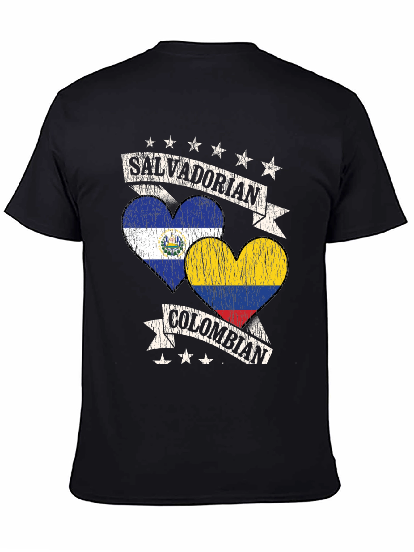 Salvadorian Colombian Heart T-Shirt