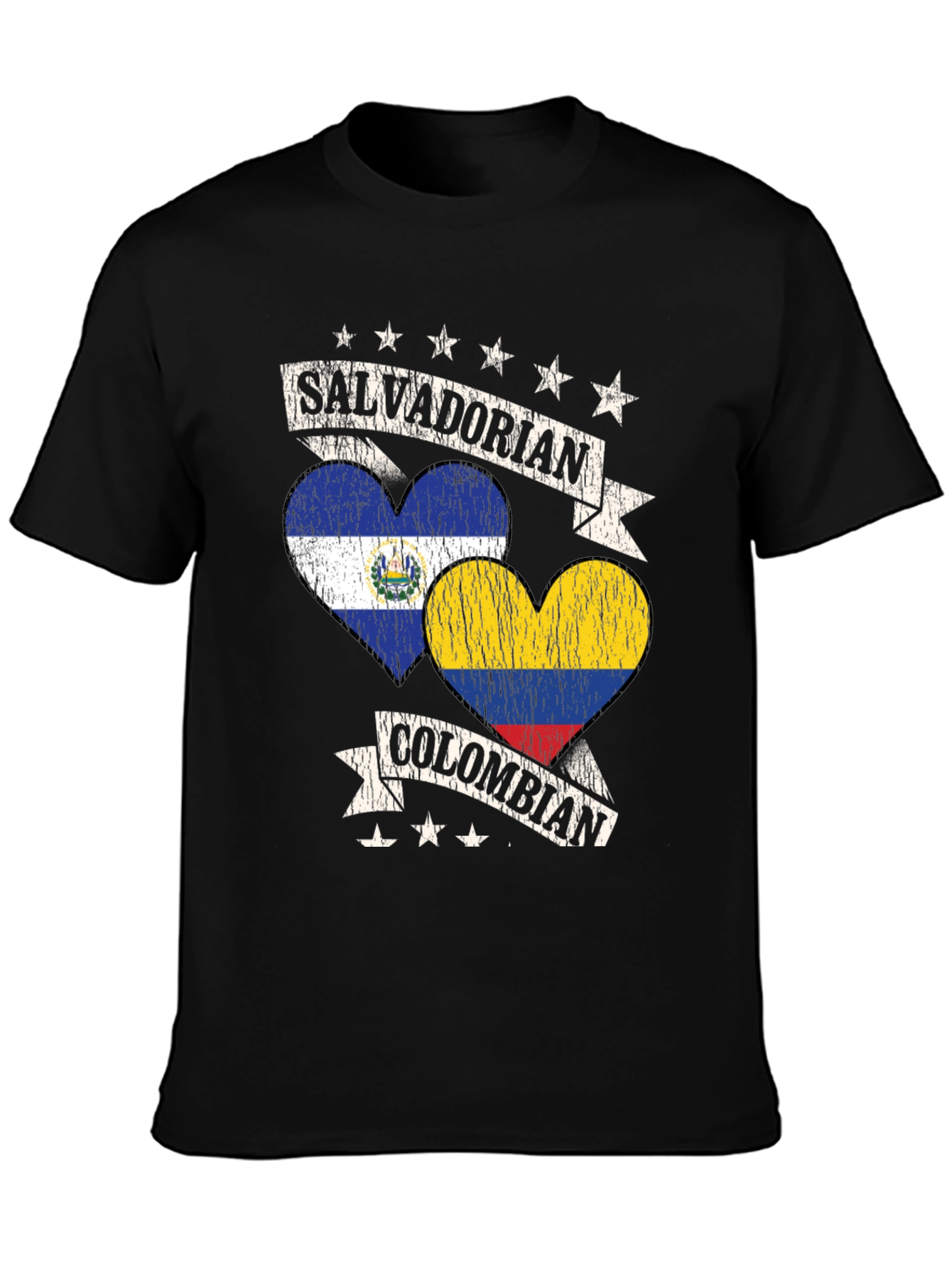 Salvadorian Colombian Heart T-Shirt