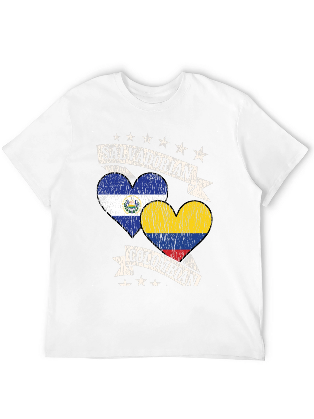 Salvadorian Colombian Heart T-Shirt