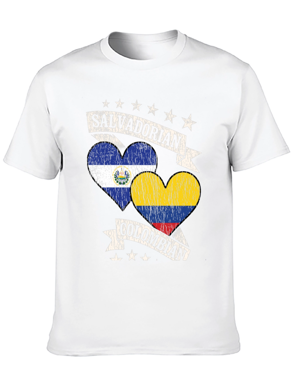 Salvadorian Colombian Heart T-Shirt