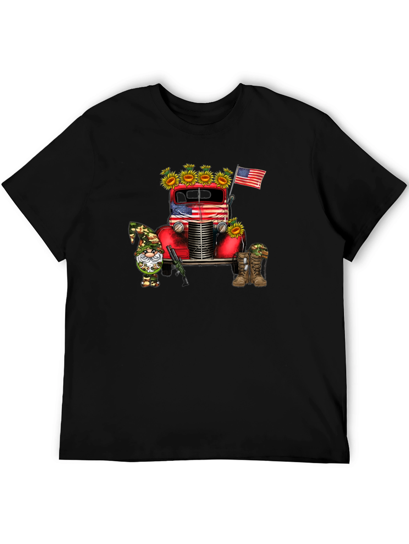 Patriotic Truck & Gnome Graphic Tee