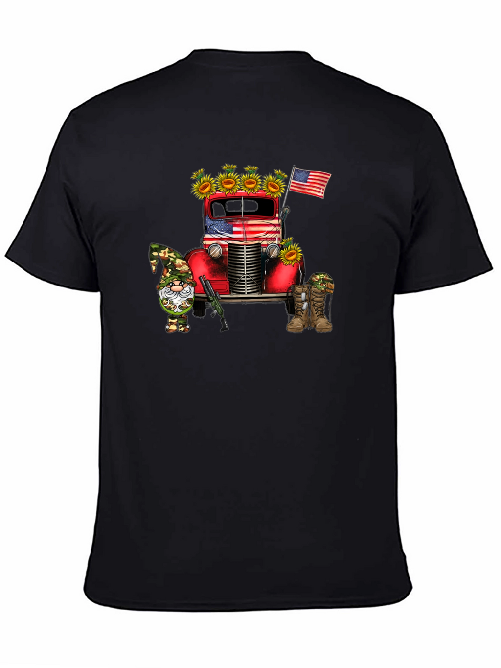 Patriotic Truck & Gnome Graphic Tee