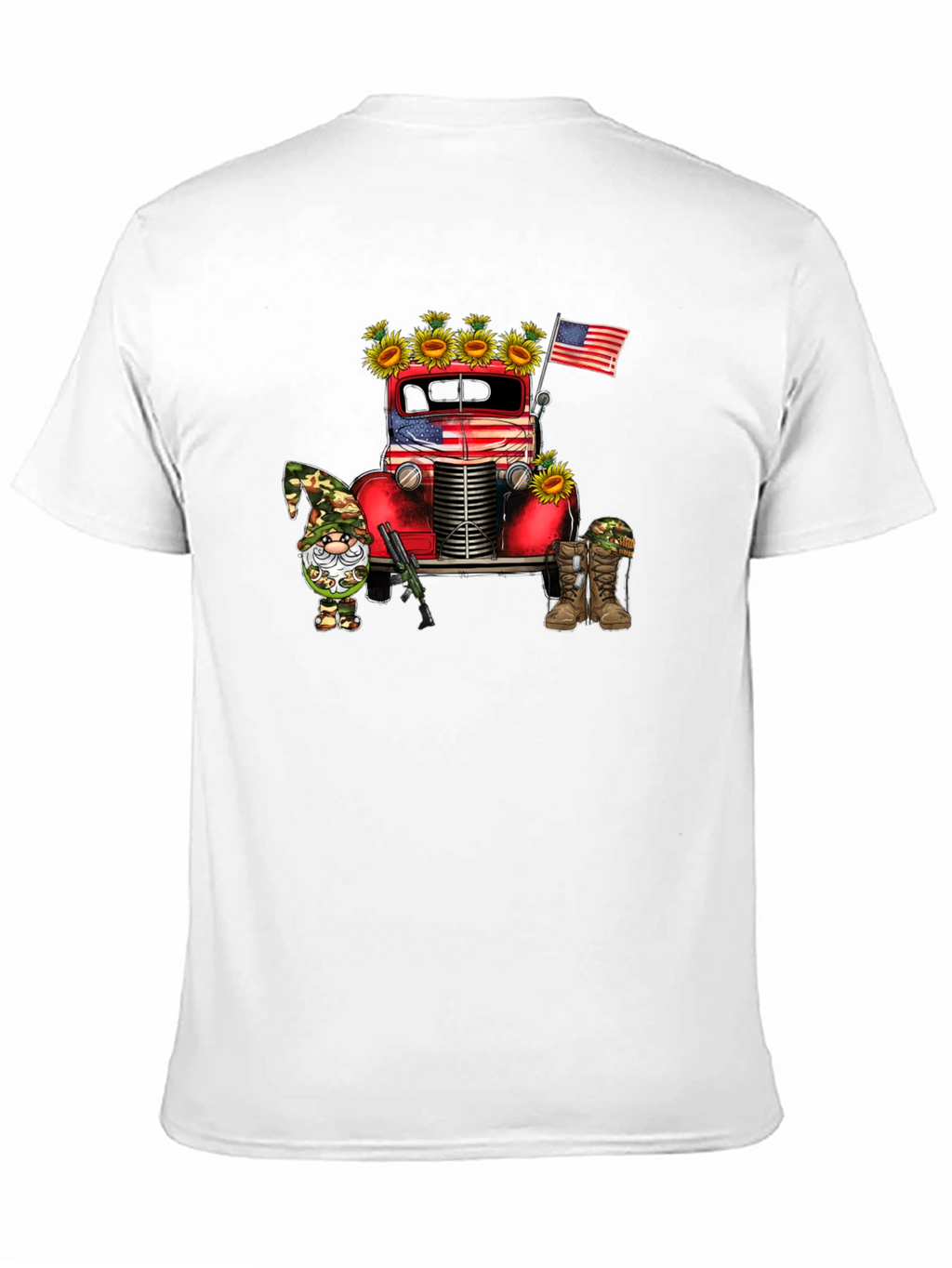 Patriotic Truck & Gnome Graphic Tee