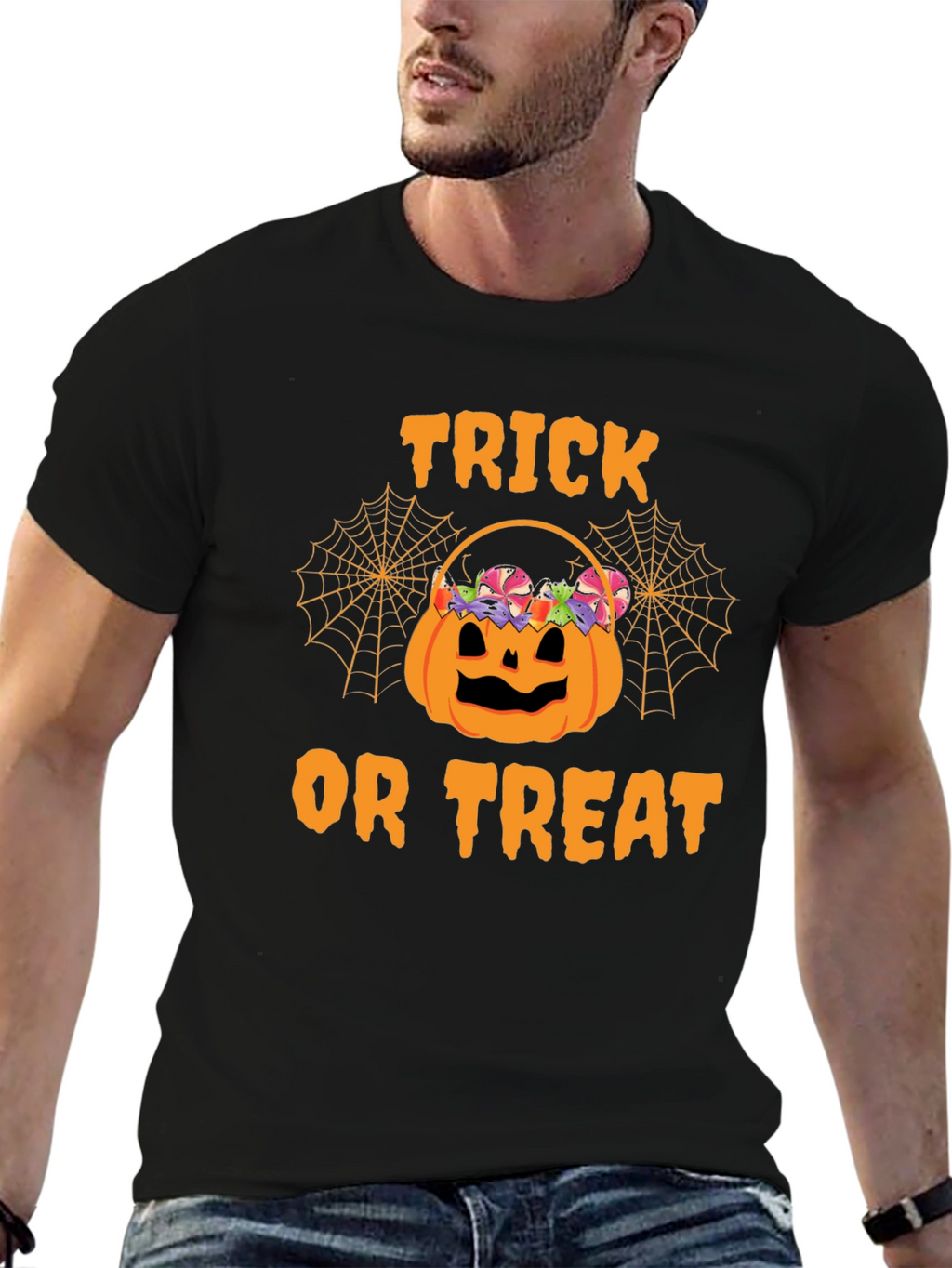 Halloween Trick or Treat Pumpkin Basket T-Shirt