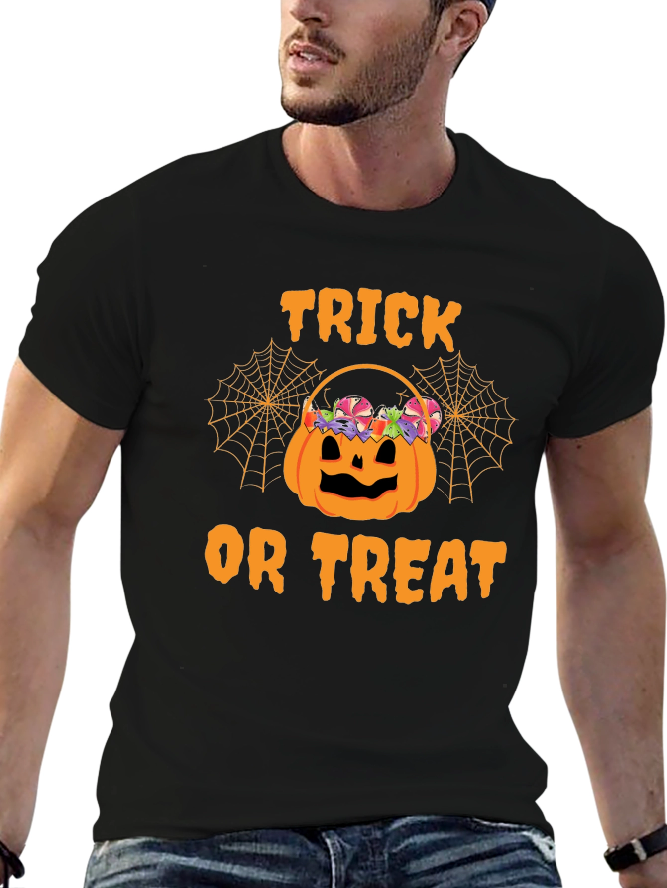 Halloween Trick or Treat Pumpkin Basket T-Shirt