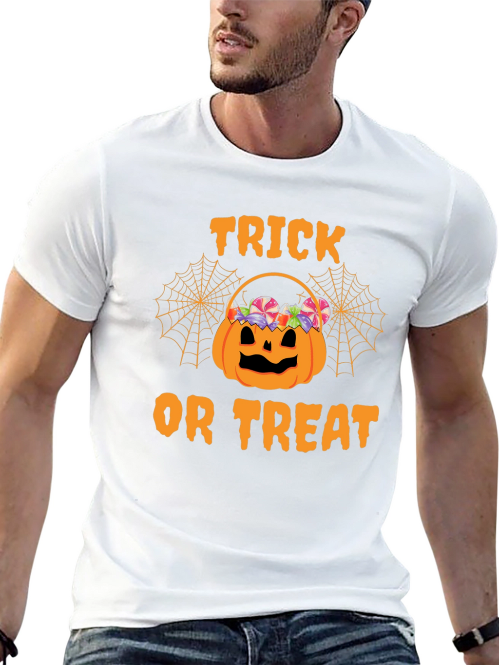 Halloween Trick or Treat Pumpkin Basket T-Shirt