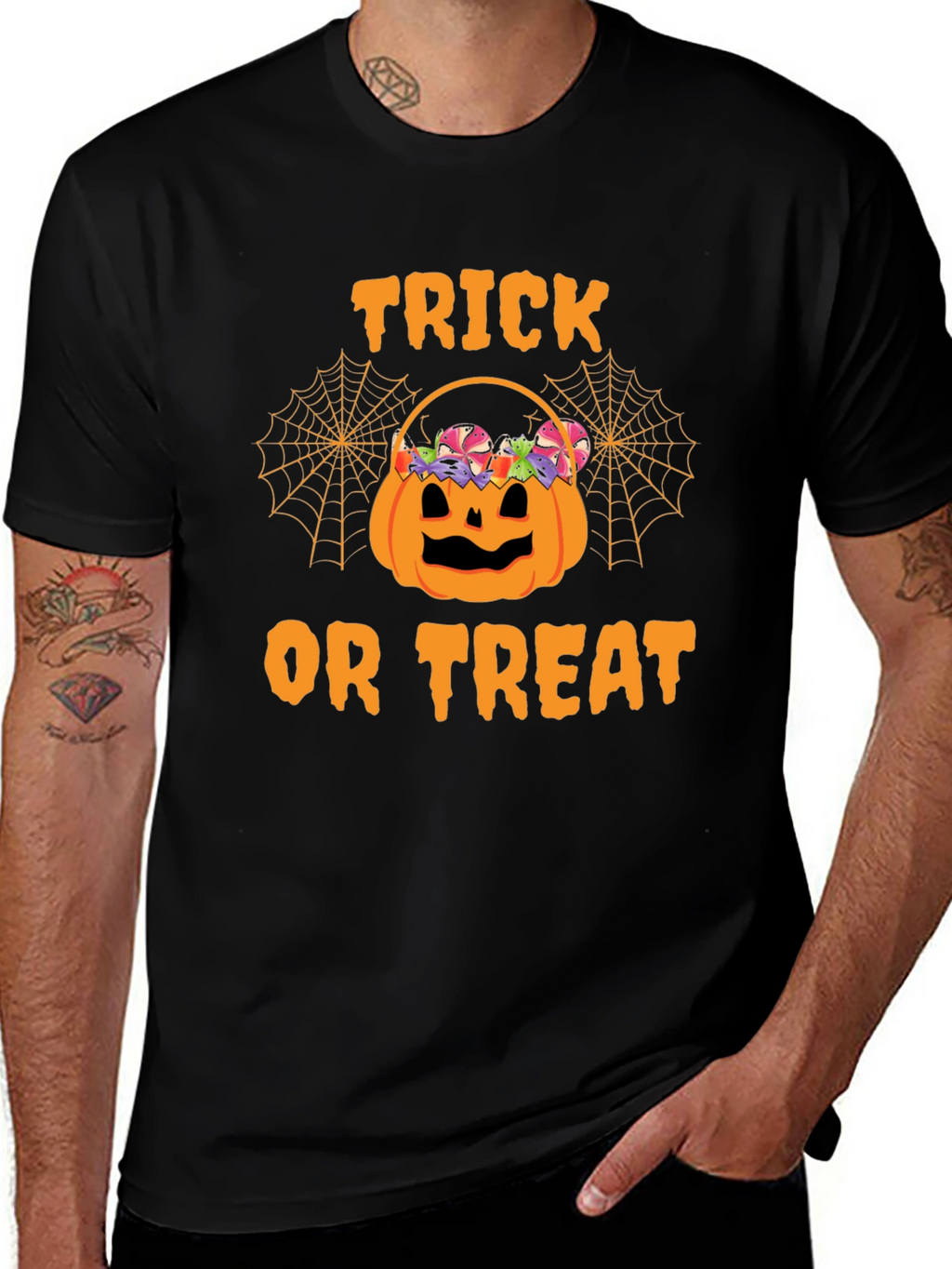 Halloween Trick or Treat Pumpkin Basket T-Shirt