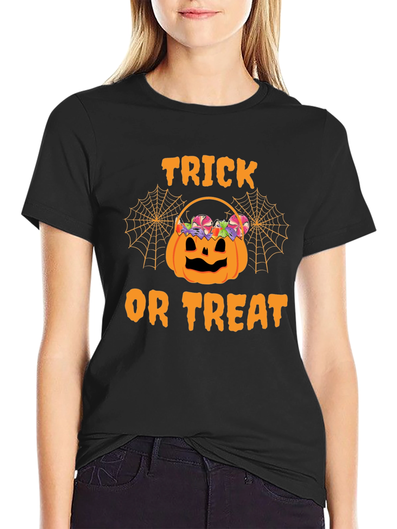 Halloween Trick or Treat Pumpkin Basket T-Shirt