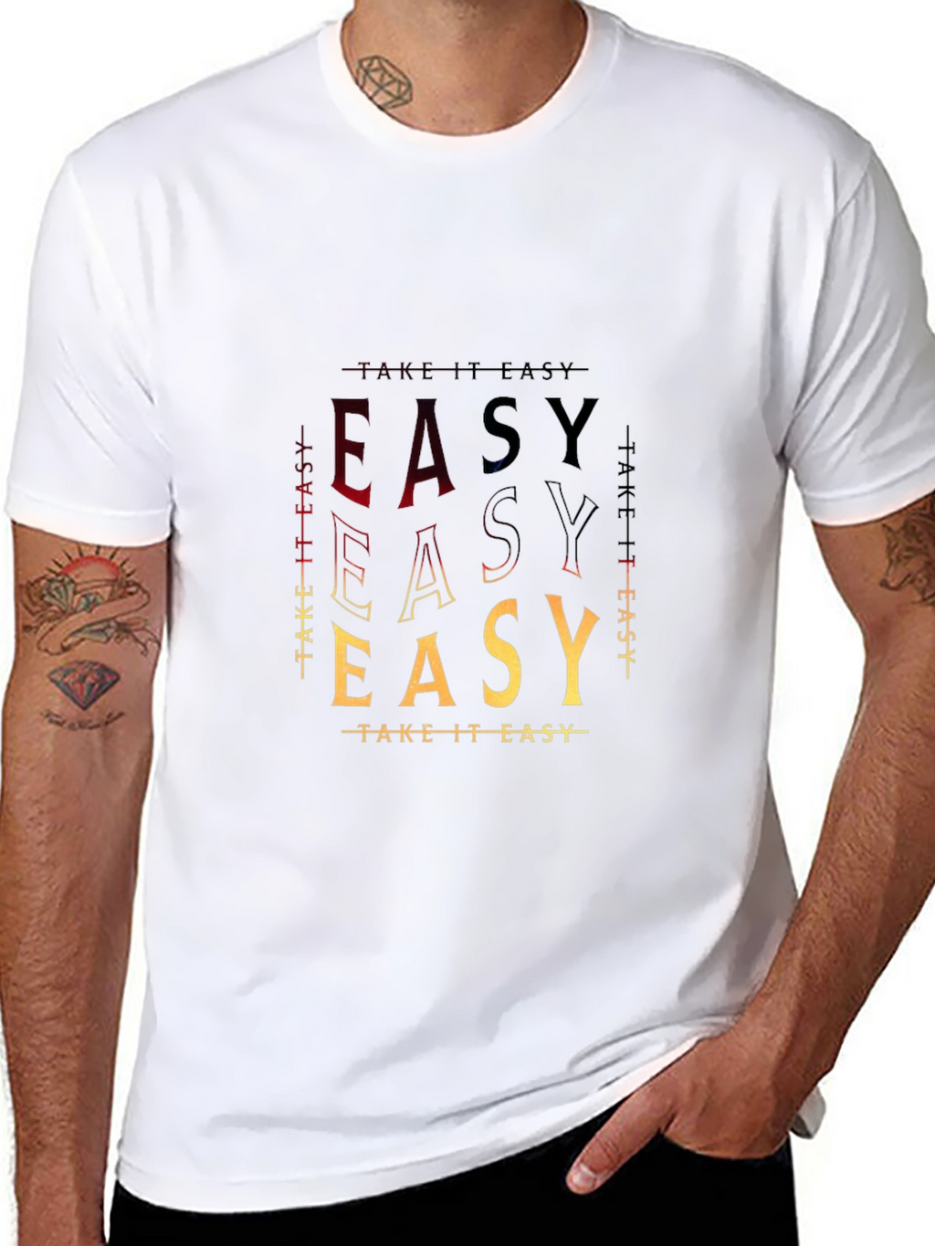 Take It Easy T-Shirt - Stylish Graphic Tee